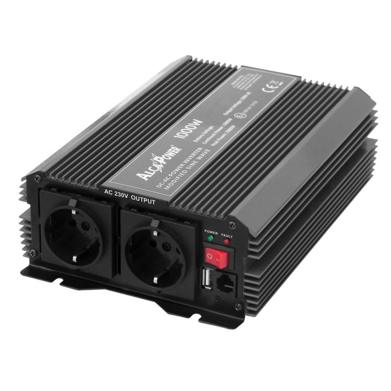 Inverter Soft Start 1000W Inp 12V DC Out 230V AC  - Mod. IRS1000-12