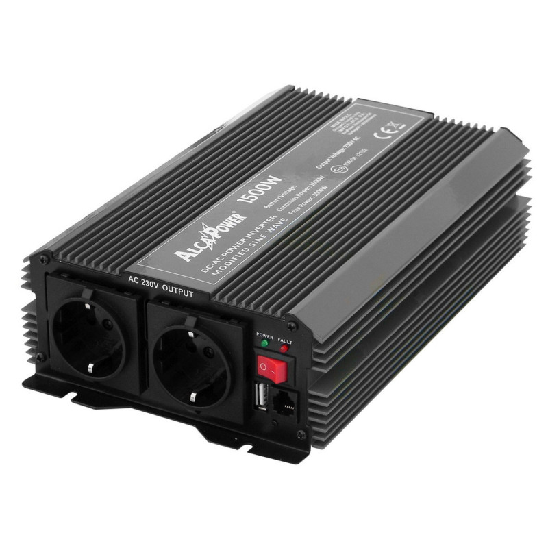 Inverter Soft Start 1500W Inp 24V DC Out 230V AC  - Mod. IRS1500-24