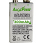 Accumulatore Ni-MH Quadro 9V 300mAh - Mod. AP300N9V