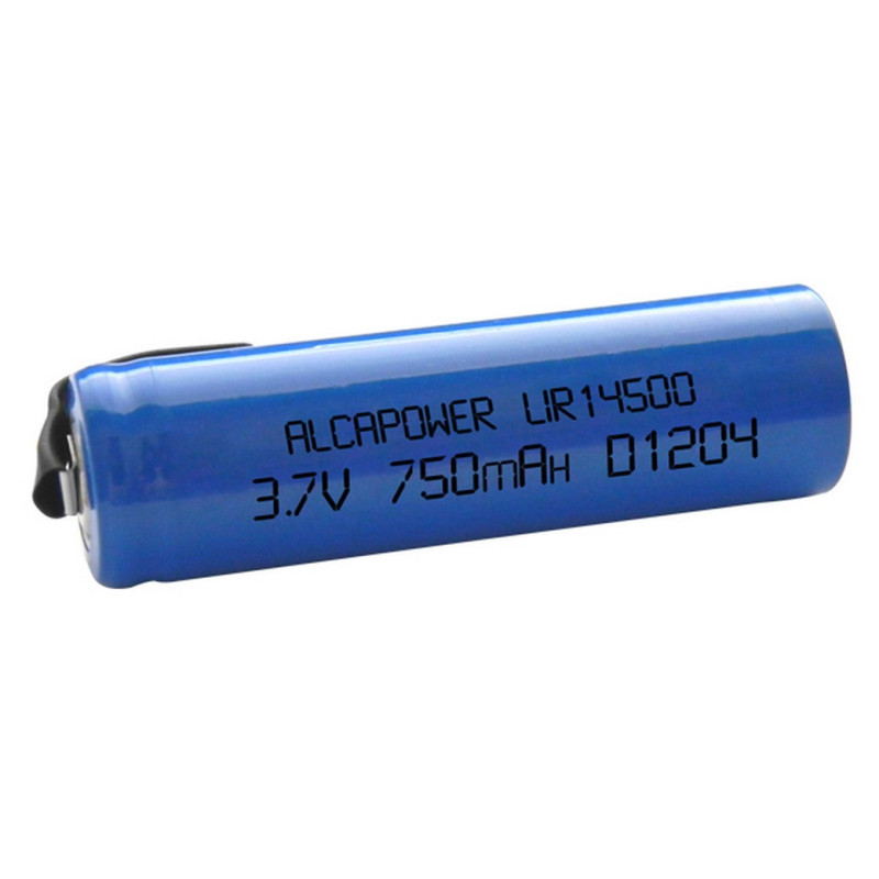 Li-ion  14500  3,7V 650mAh T.SALDARE - Mod. LIR14500FT