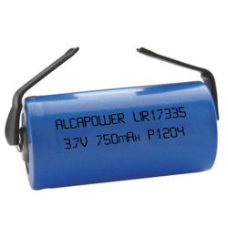 Li-ion  17335  3,7V 750mAh T.SALDARE - Mod. LIR17335FT