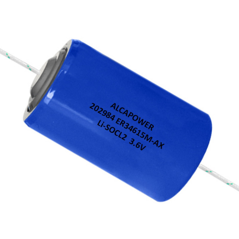 Pila Li-SOCL2 D 3,6V 14000mAh con reofori - Mod. ER34615M-AX