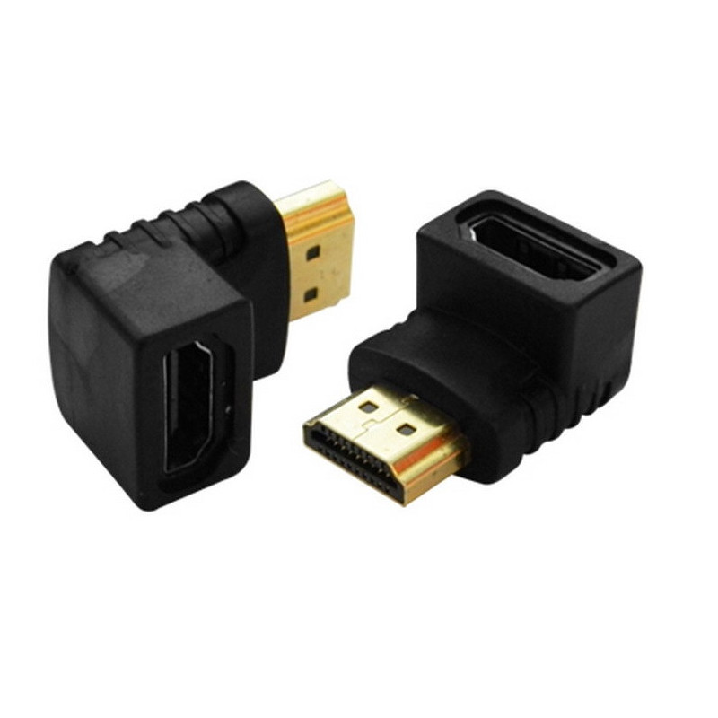 Adattatore da Maschio a Femmina HDMI, agolare a 90° - Mod. HD02MF