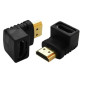 Adattatore da Maschio a Femmina HDMI, agolare a 90° - Mod. HD02MF