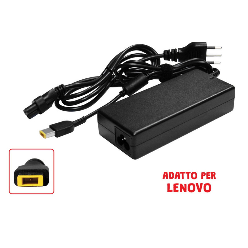 Adattatore LENOVO 20V 4.5A 90W Spinotto Quadrato Mod. LE20V45